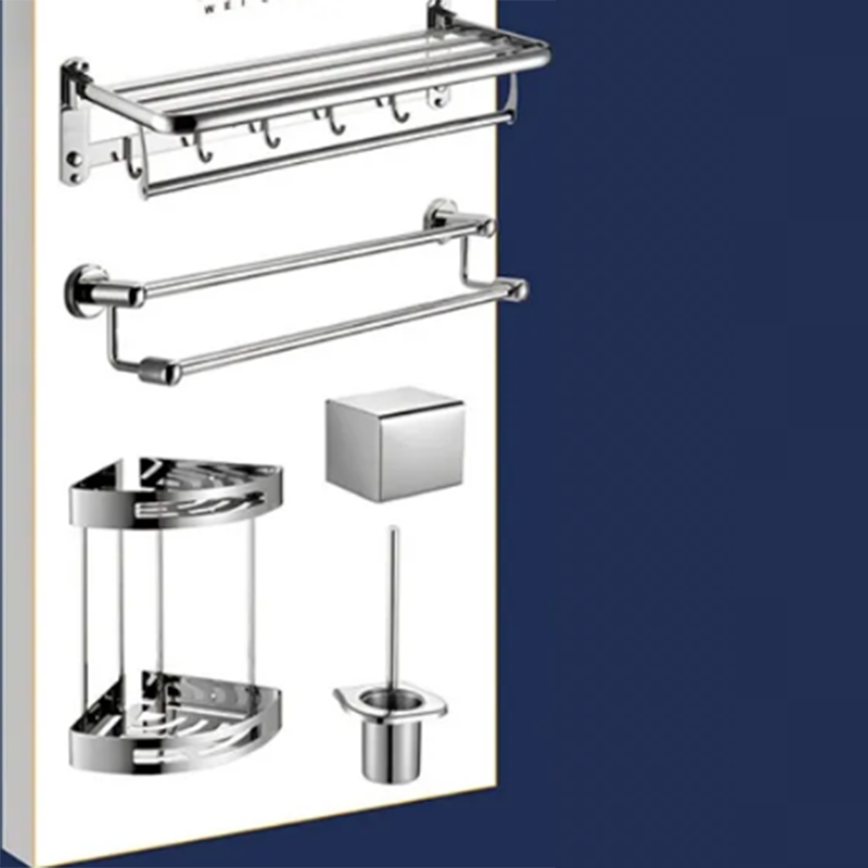 Towel Rack Toilet Bath Towel Rack Bathroom Hanging Rack and Bathroom Storage Set