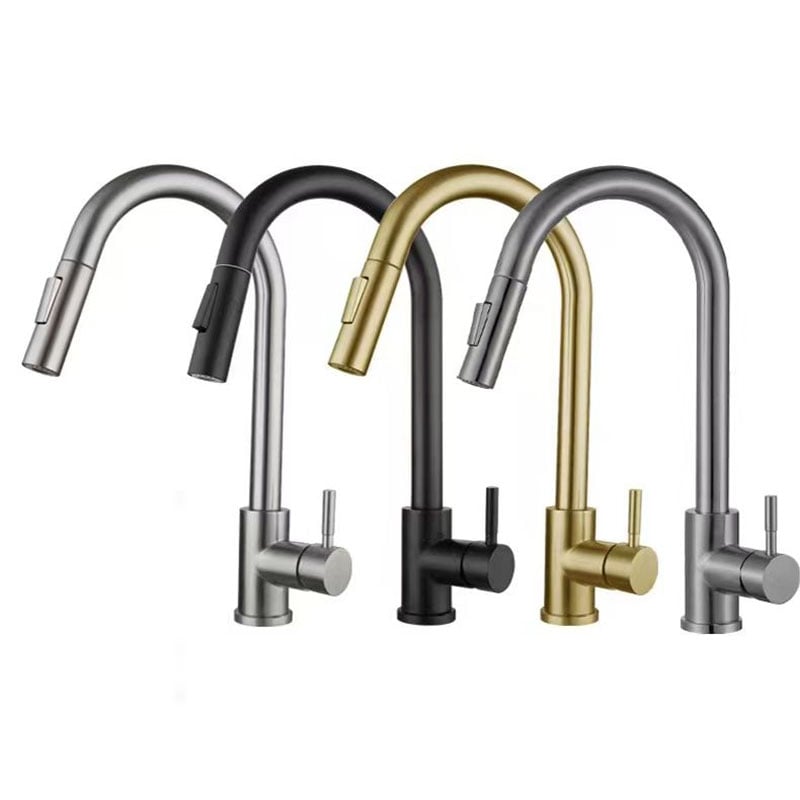Kitchen Sink Faucets with Pull Down Sprayer