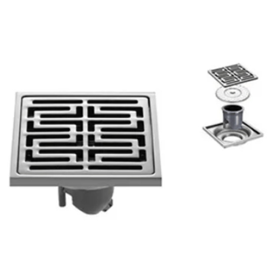 Removable Shower Drain Grate with Hair Strainer
