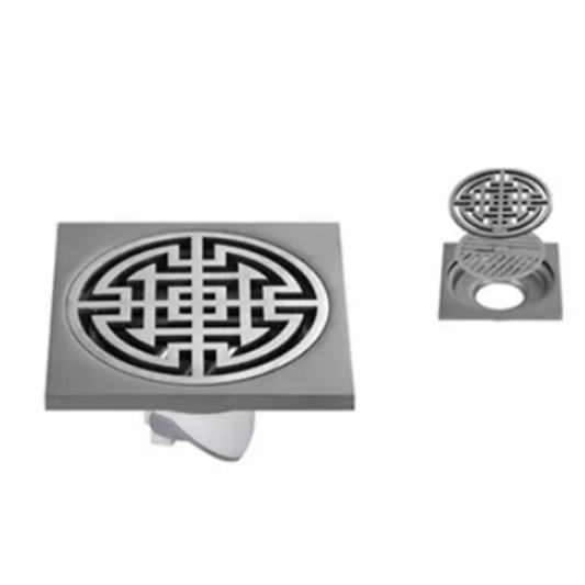 Square Shower Floor Drain Grille with Removable Cover